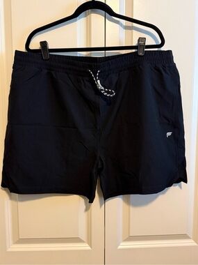 Fabletics Men's Black Swim Trunks with Drawstring